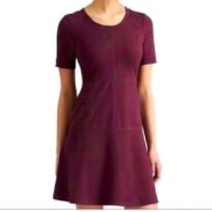 Athleta Burgundy Ponte 1/4 Zip Dress Size Large